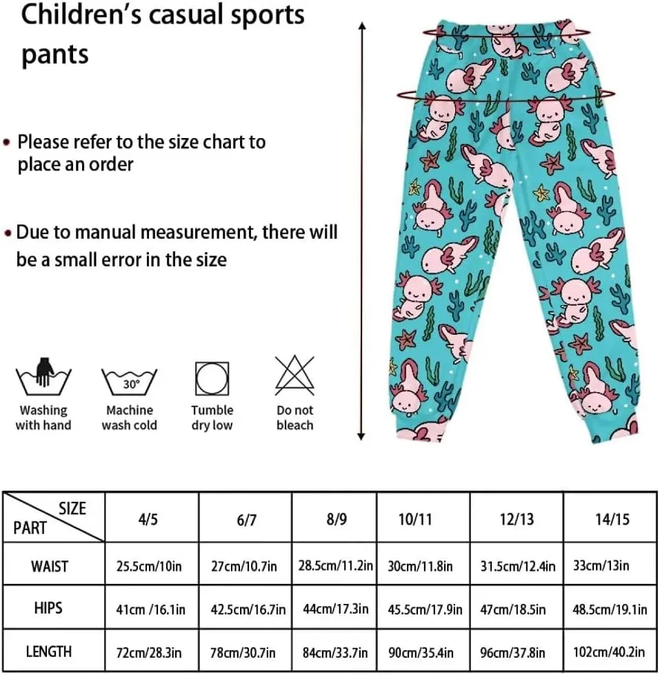 4-15 Y Trousers for Girls Trendy Casual Cozy Trousers with Pockets for Travel School