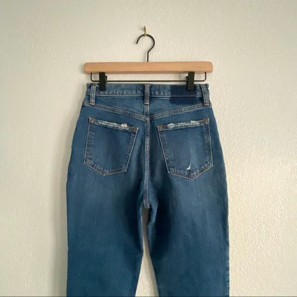 Abercrombie & Fitch Blue Kick Ultra High Exposed Flare Leg Jeans