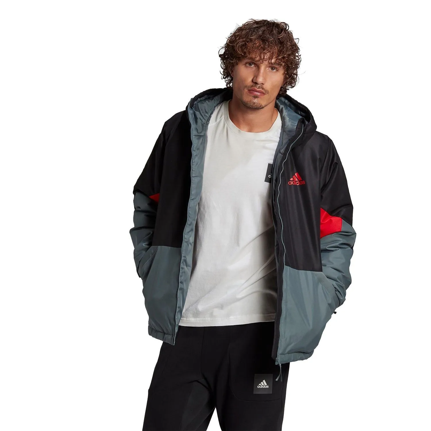 adidas BTS Insulated Padded Jacket - Black/Grey