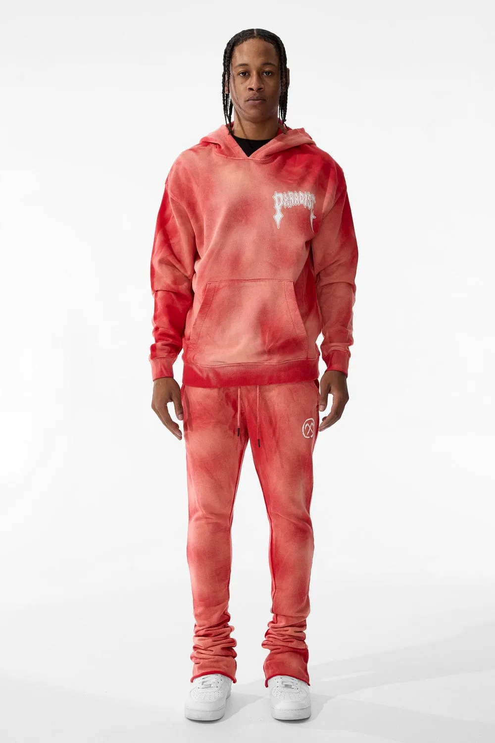 Afterlife Stacked Sweatpants (Red)