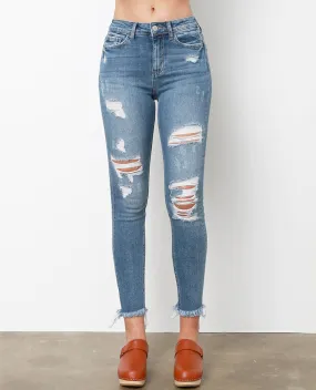 All Over Again Skinny Jeans - Denim Blue