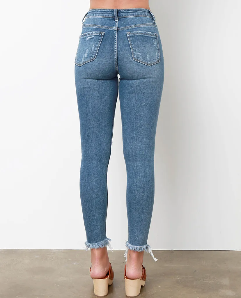 All Over Again Skinny Jeans - Denim Blue