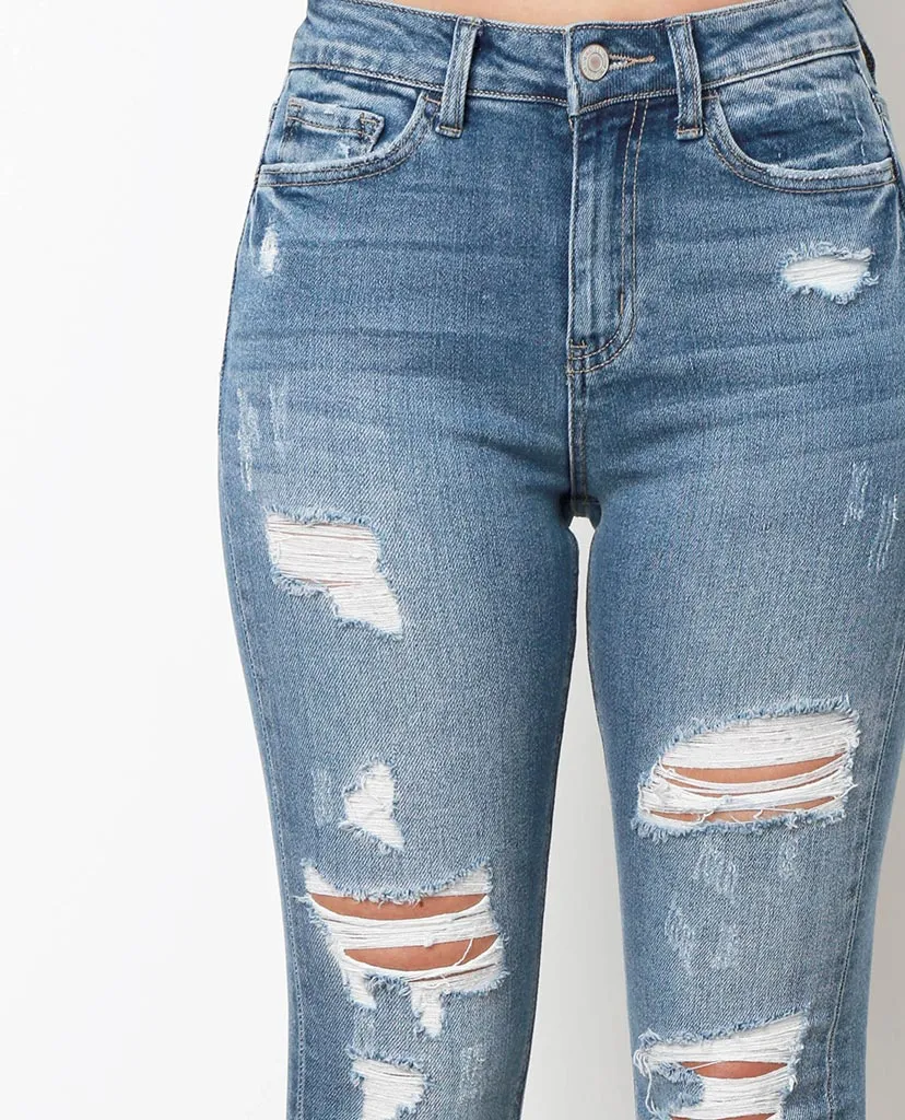 All Over Again Skinny Jeans - Denim Blue
