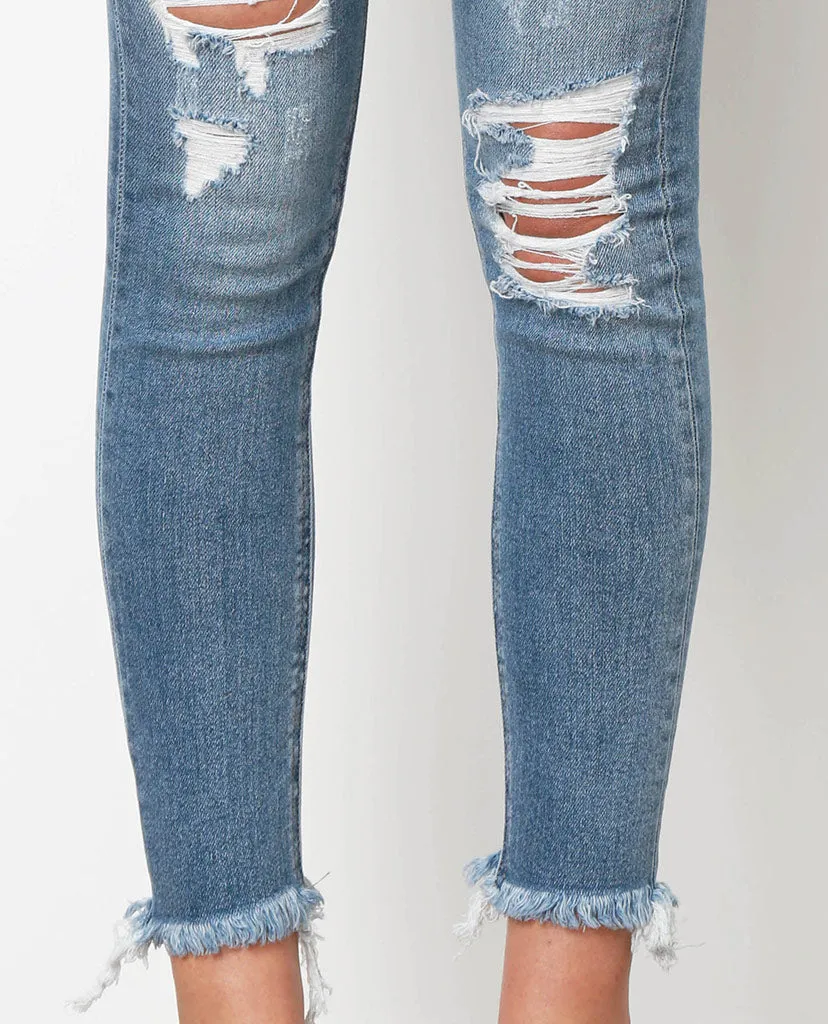 All Over Again Skinny Jeans - Denim Blue