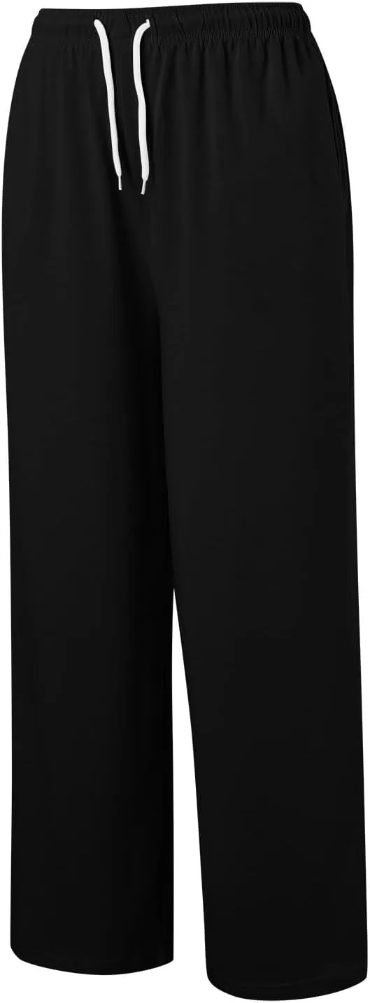Baggy Tall Wide Legged Sweatpants for Women Fleece Lined 2024 Loose Wide Leg Joggers Casual Yoga Cozy Open Bottom