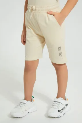 Beige Active Short