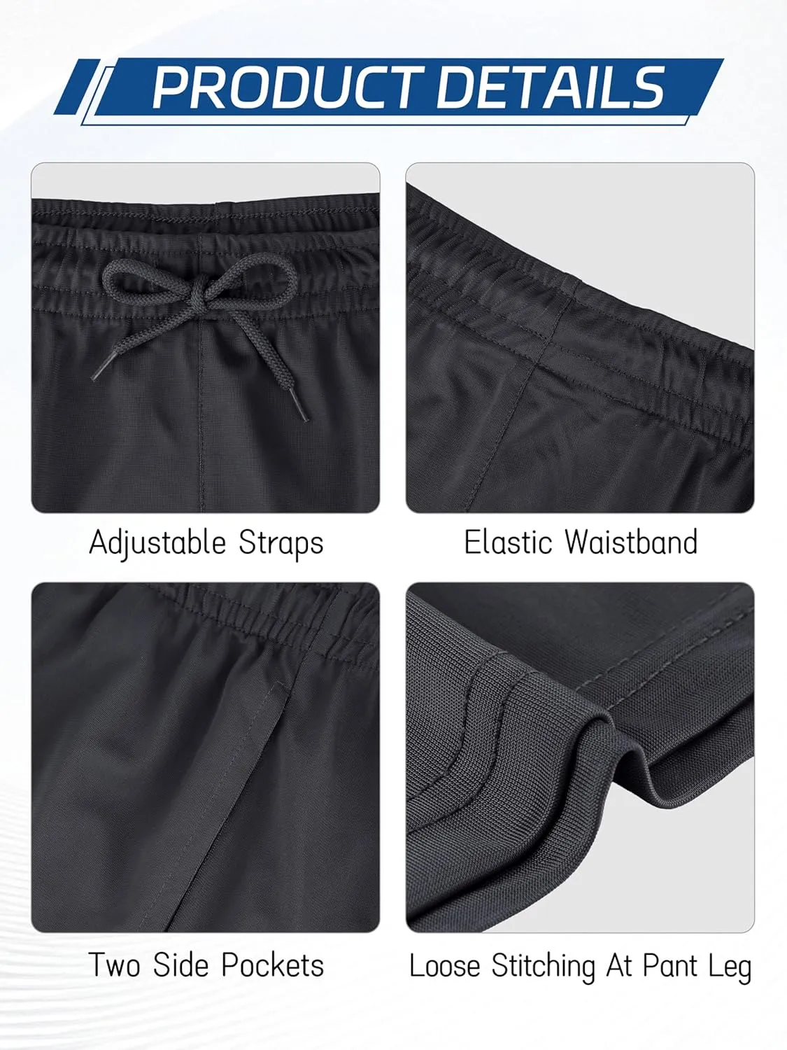 Boys Athletic Shorts with Pockets Kids Basketball Youth Quick Dry Active Performance Sports Boys Shorts
