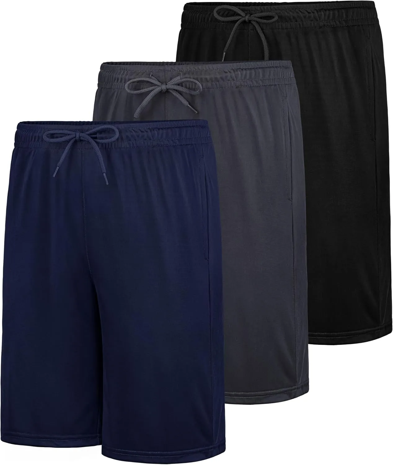 Boys Athletic Shorts with Pockets Kids Basketball Youth Quick Dry Active Performance Sports Boys Shorts