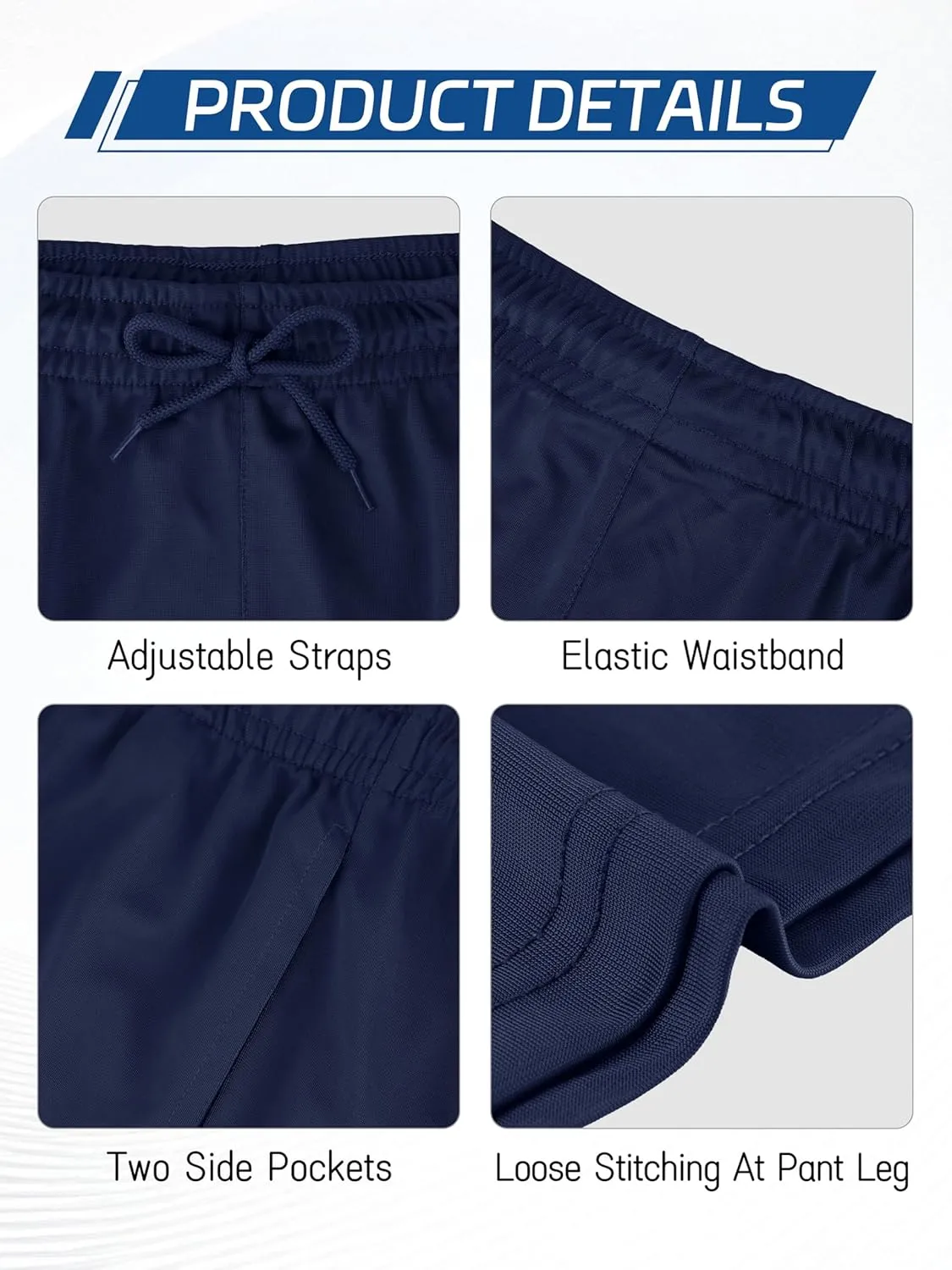 Boys Athletic Shorts with Pockets Kids Basketball Youth Quick Dry Active Performance Sports Boys Shorts