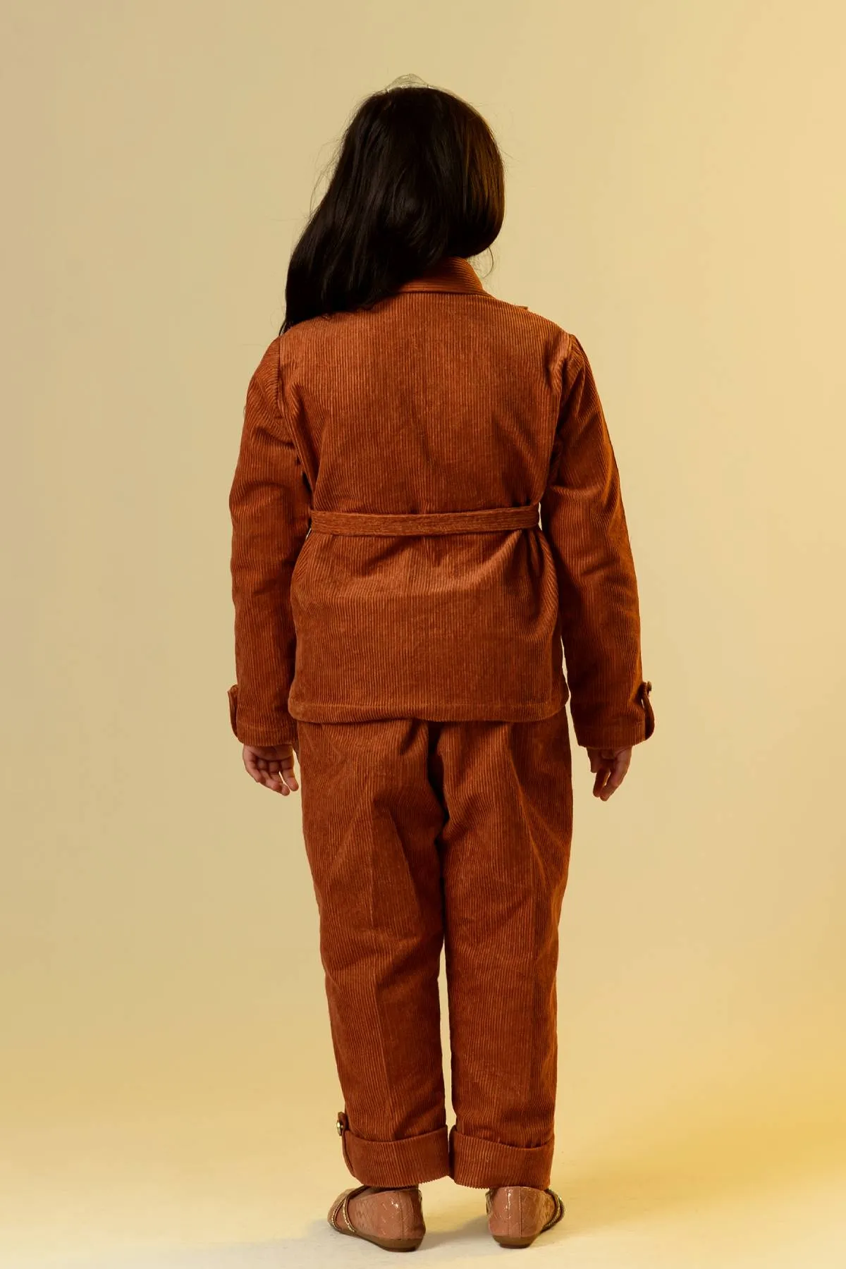 Buttoned Corduroy Set
