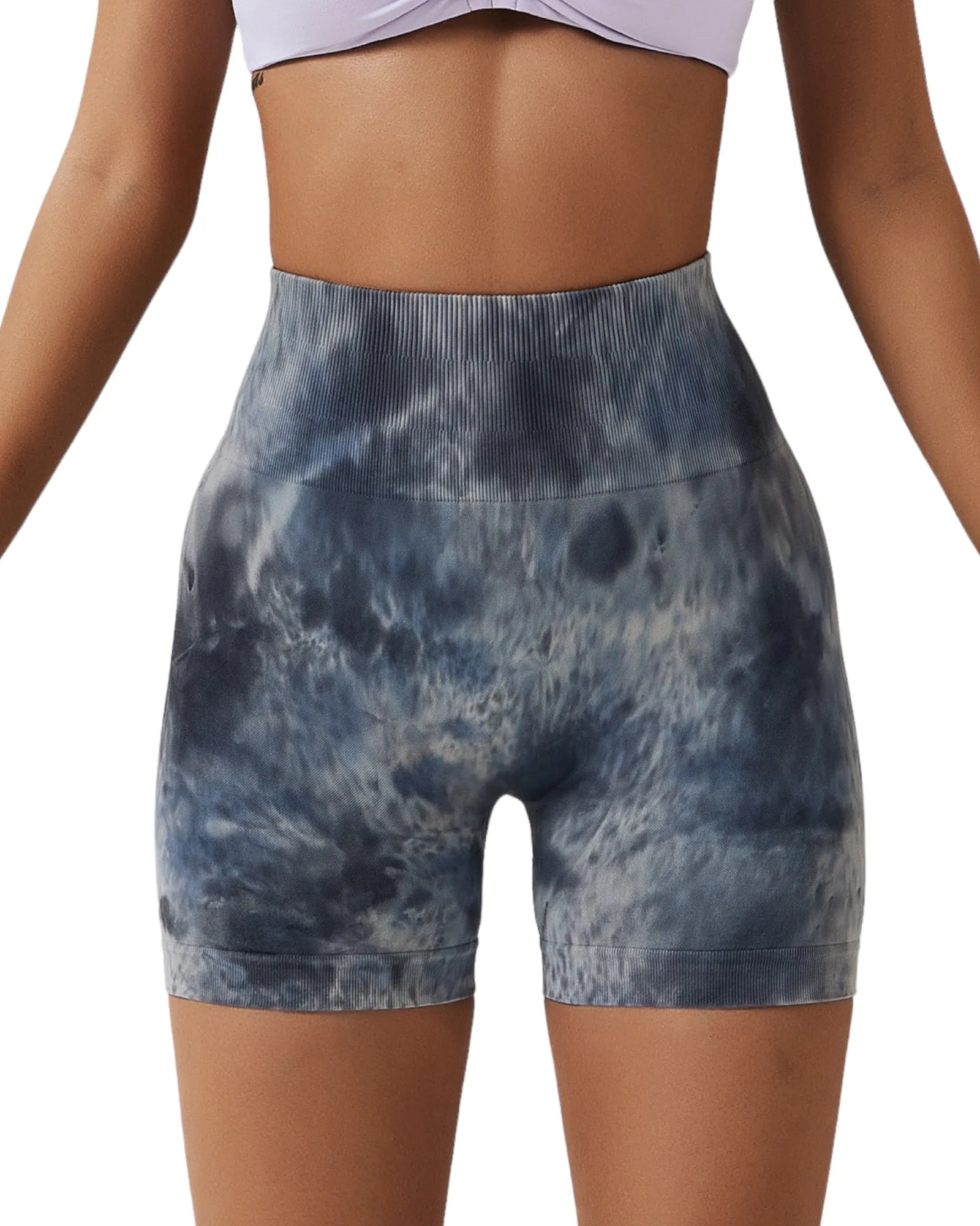 Daisy Tie Dye Shorts (Midnight)