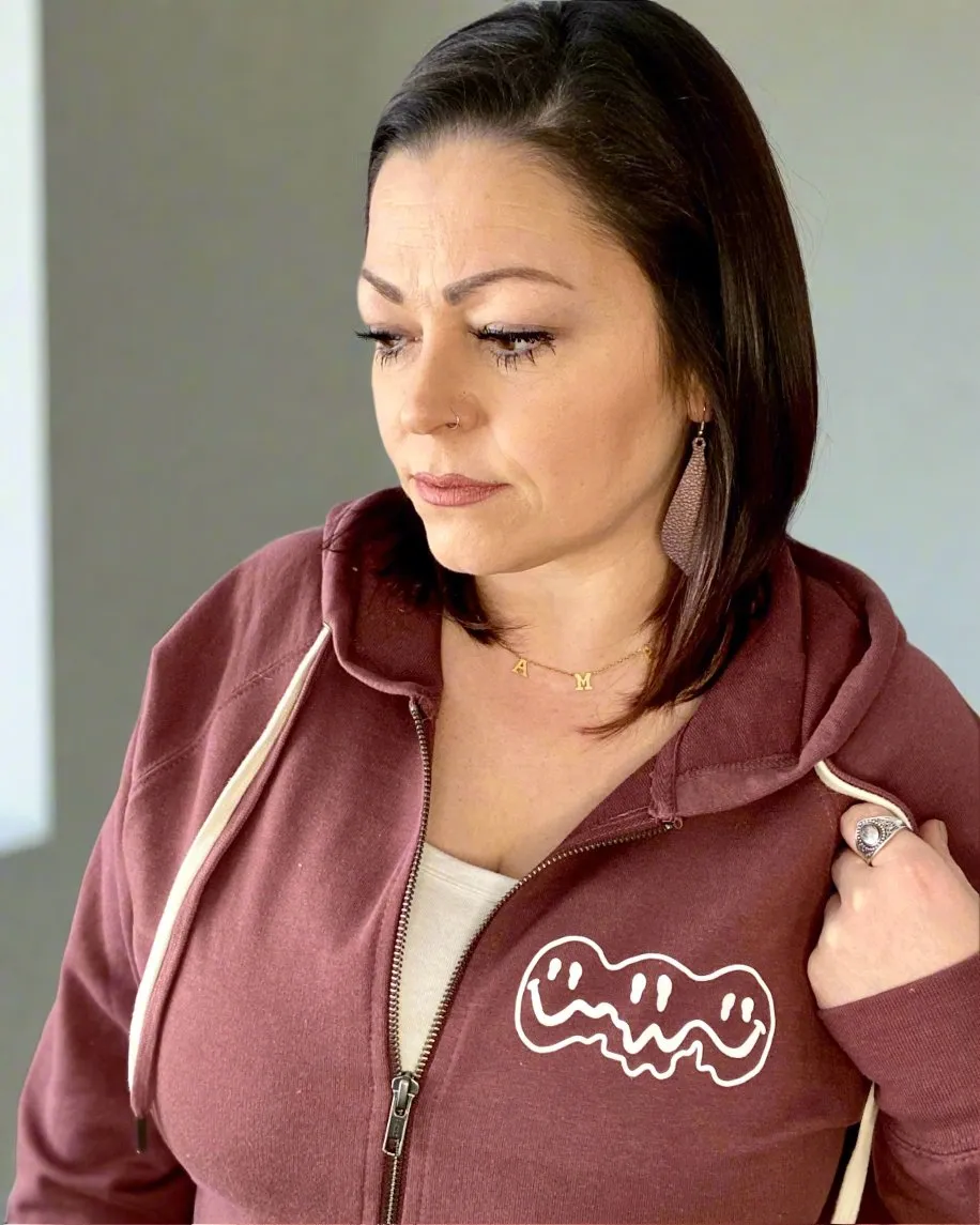 emotionally unavailable | zip up sweatshirt