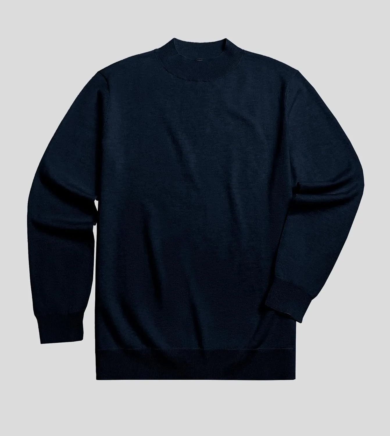 Fioboc Men's Crewneck Sweater Casual Pullover Sweater Slim Fit Lightweight Long Sleeve Knit Sweater S-4XL