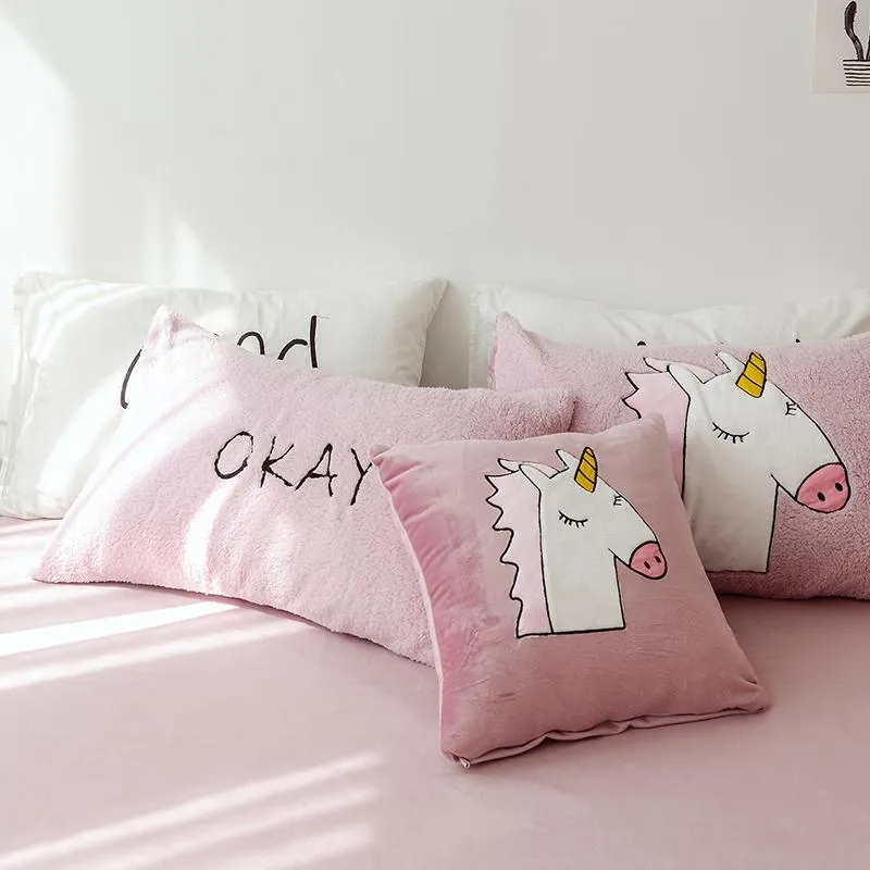 Fleece Unicorn Bed Set