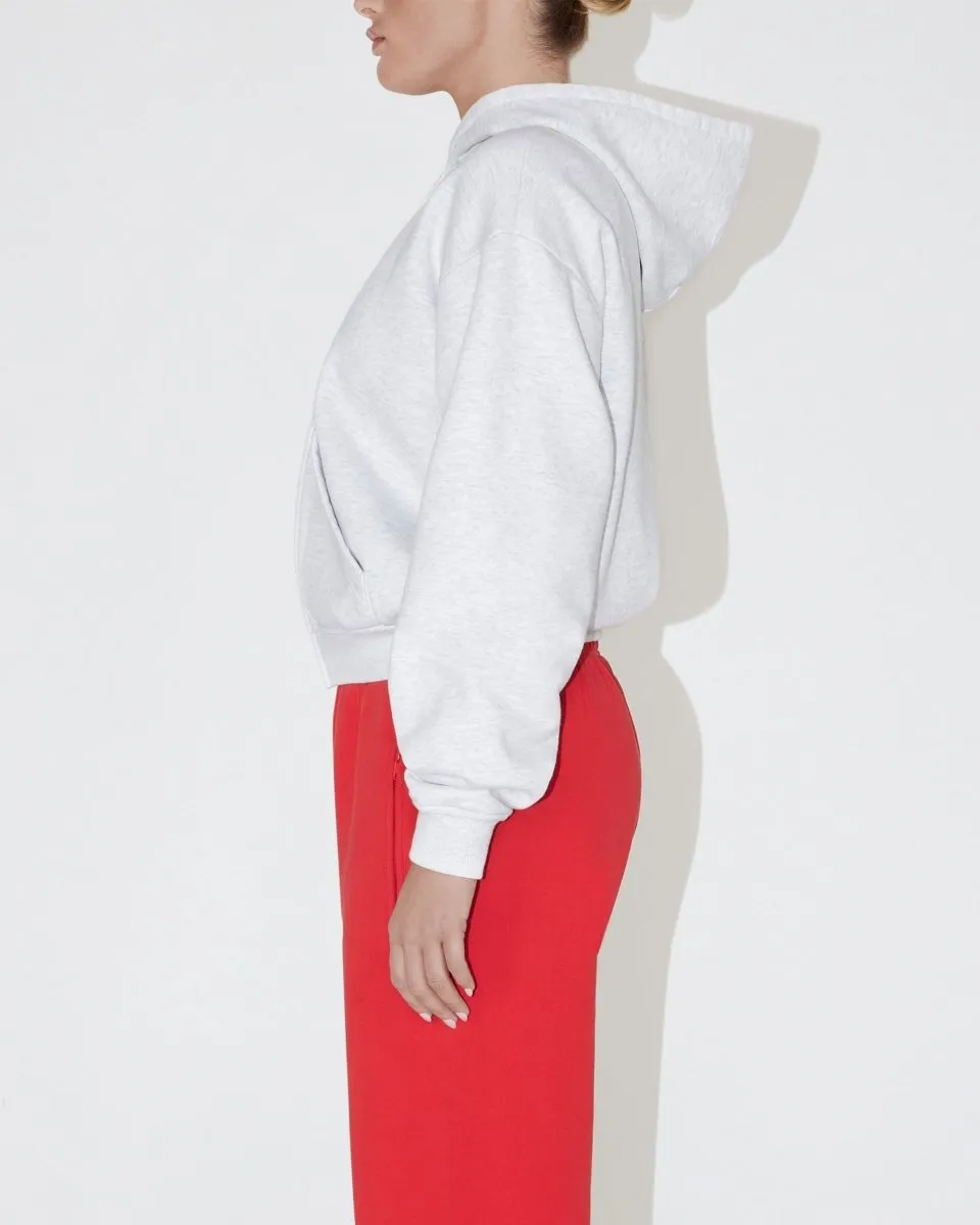 Fleece Zip Hoodie | Light Heather Grey