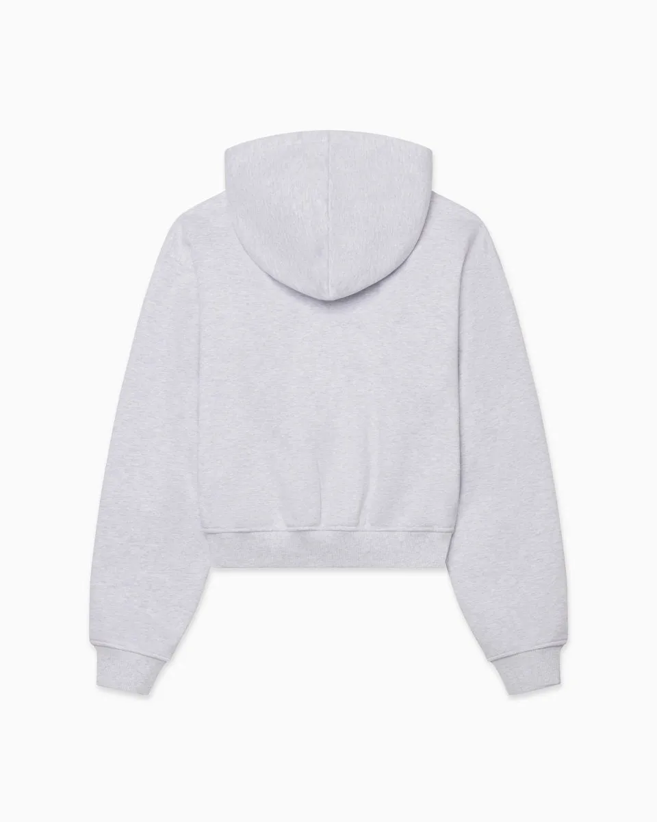 Fleece Zip Hoodie | Light Heather Grey