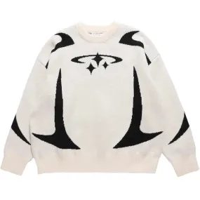 'Galactic' Oversized Knit Sweater