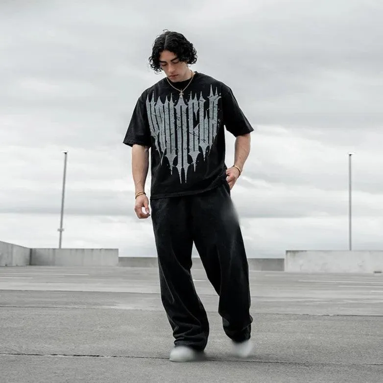 GPW Oversized Cotton T-Shirt for Men - Summer Gym & Fitness Training Tee