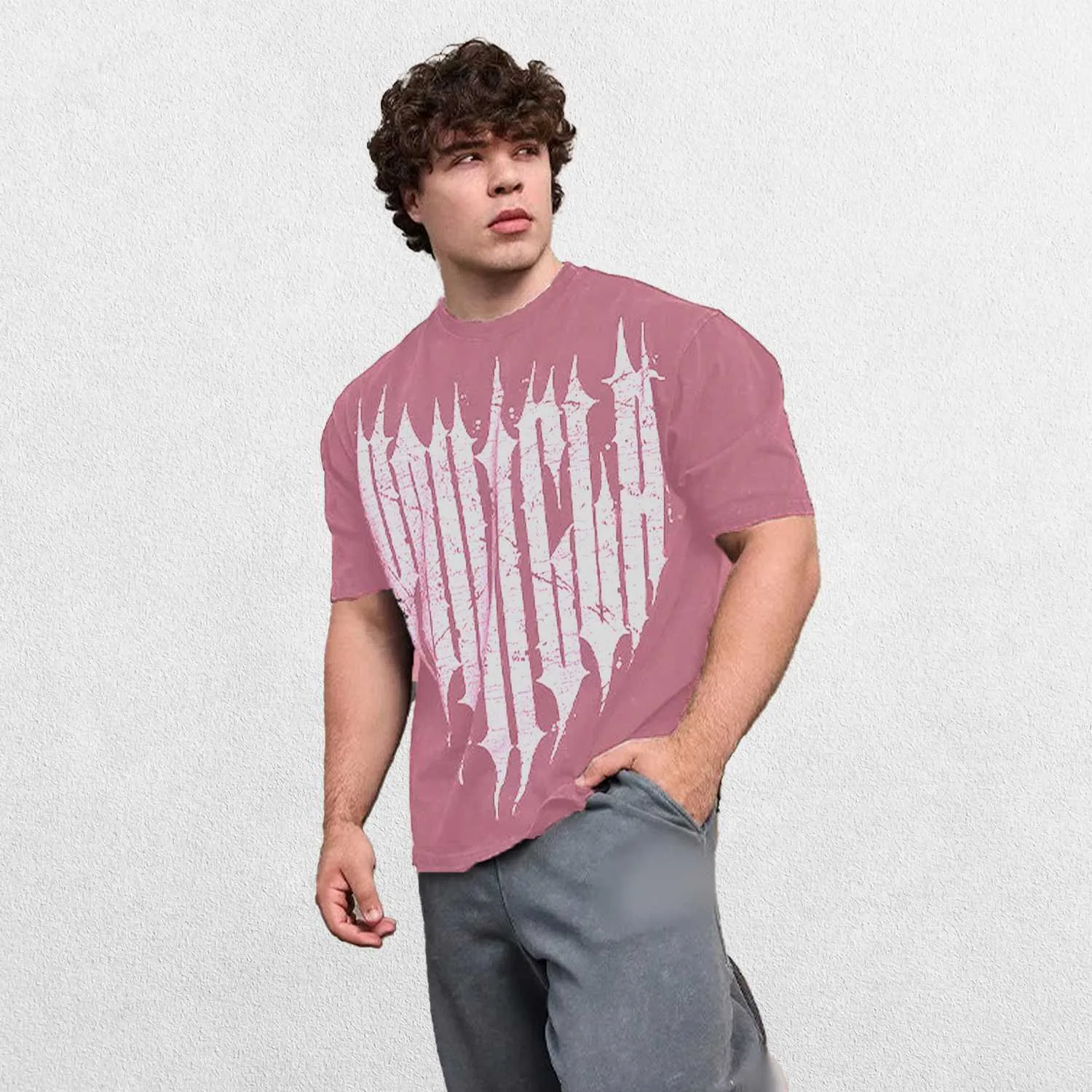 GPW Oversized Cotton T-Shirt for Men - Summer Gym & Fitness Training Tee
