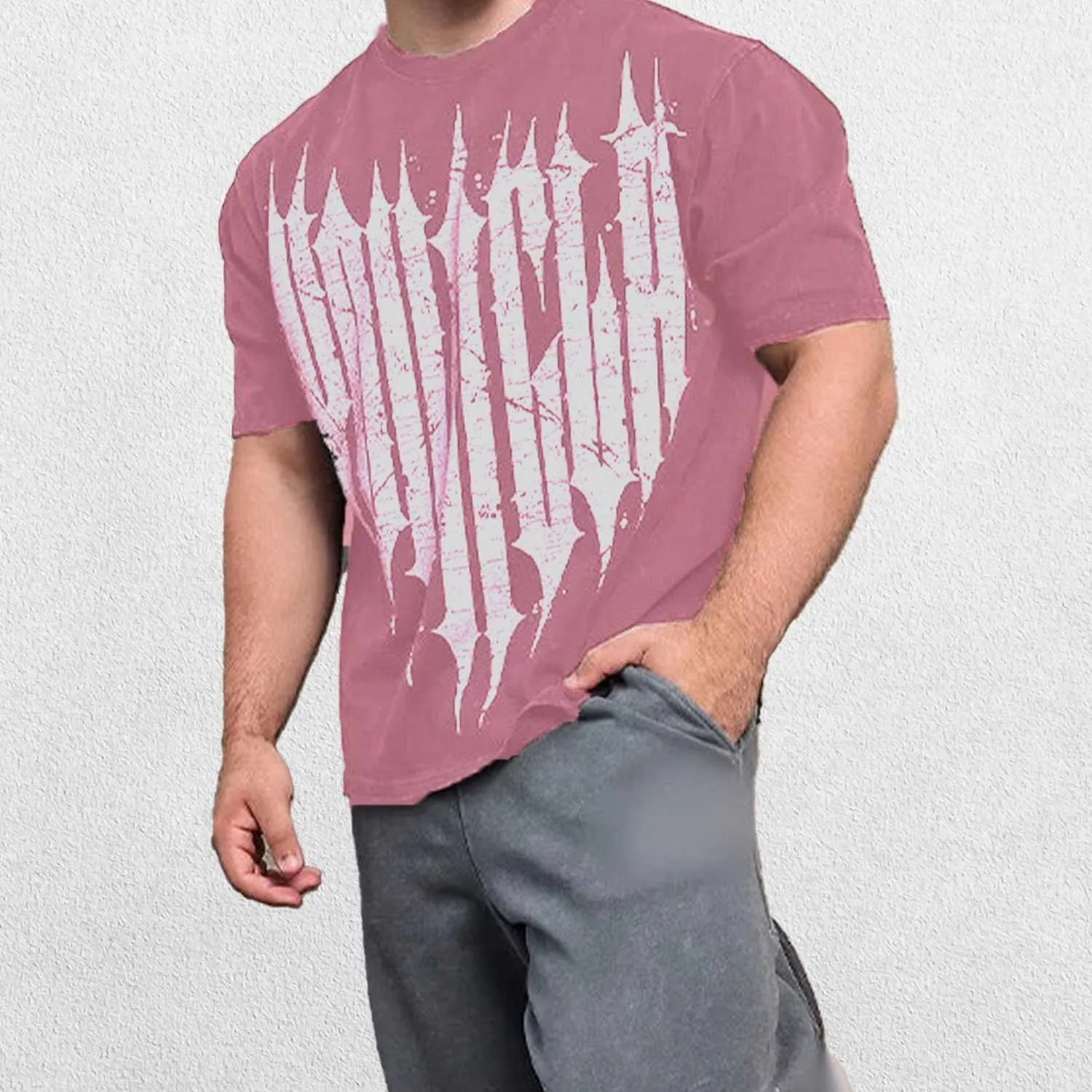 GPW Oversized Cotton T-Shirt for Men - Summer Gym & Fitness Training Tee