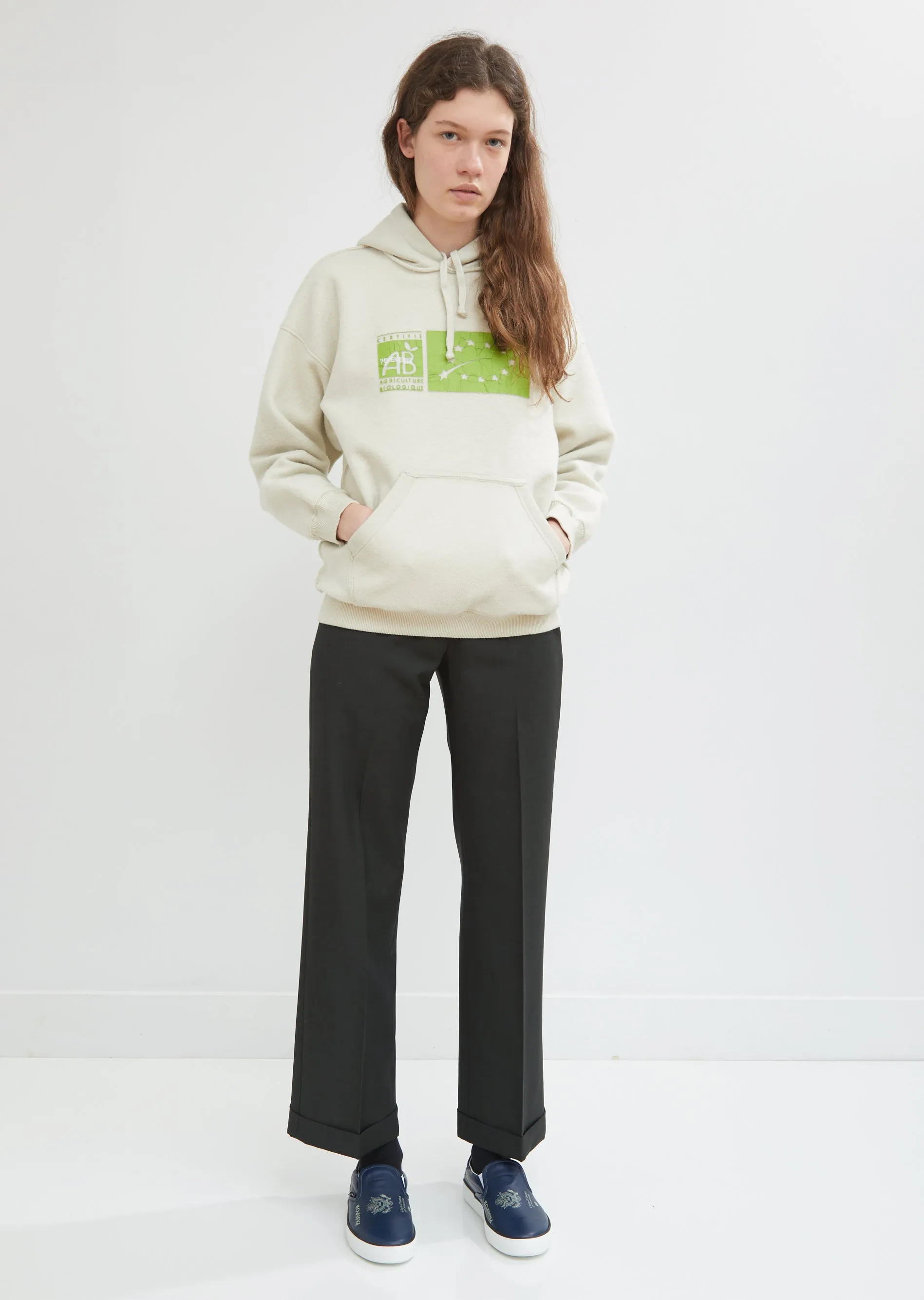 Graphic Inside-Out Fitted Hoodie