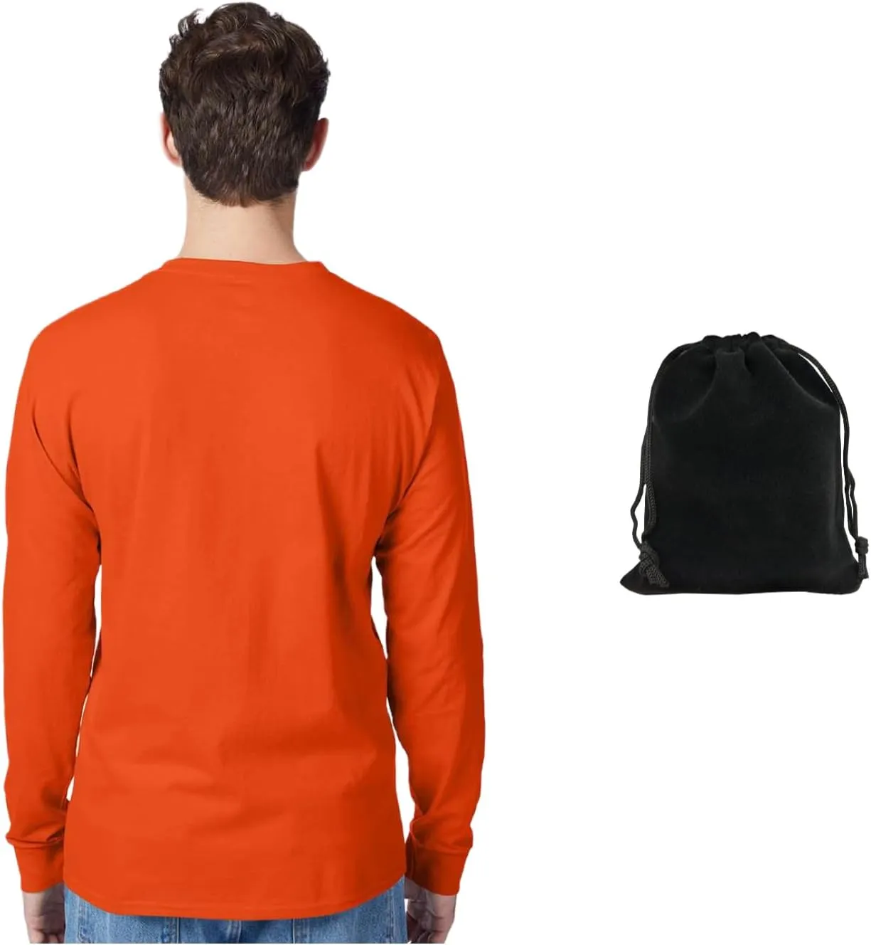 Hanes Men's Long Sleeve T-Shirt, 100% Cotton, Tagless Comfort, Classic Fit, Breathable, Soft Crewneck