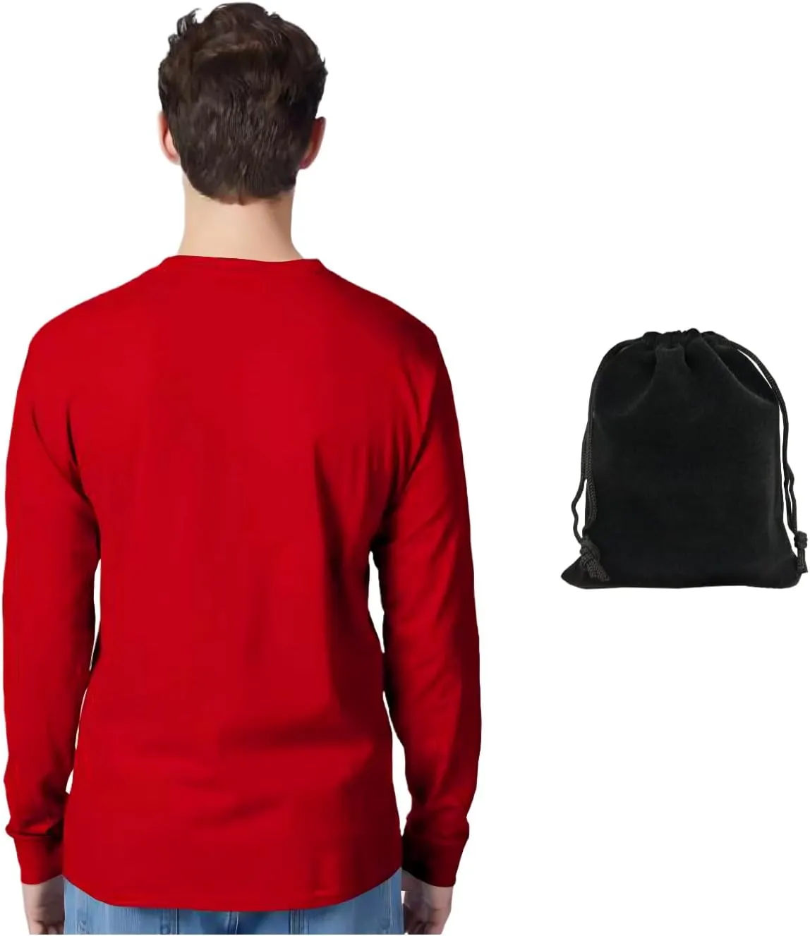 Hanes Men's Long Sleeve T-Shirt, 100% Cotton, Tagless Comfort, Classic Fit, Breathable, Soft Crewneck