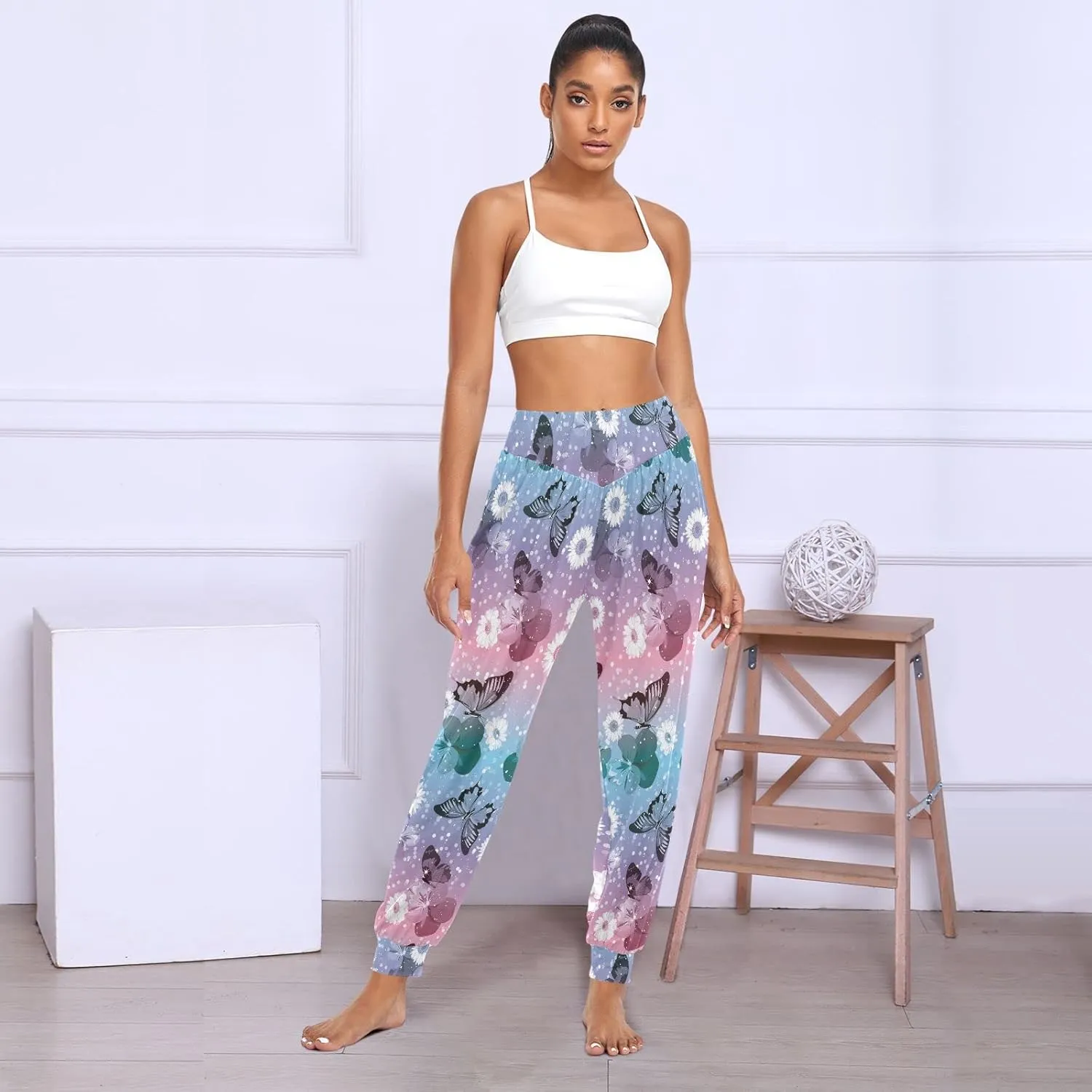 Hippie Harem Pants Cozy Yoga Trousers Casual Dance Sweatpants