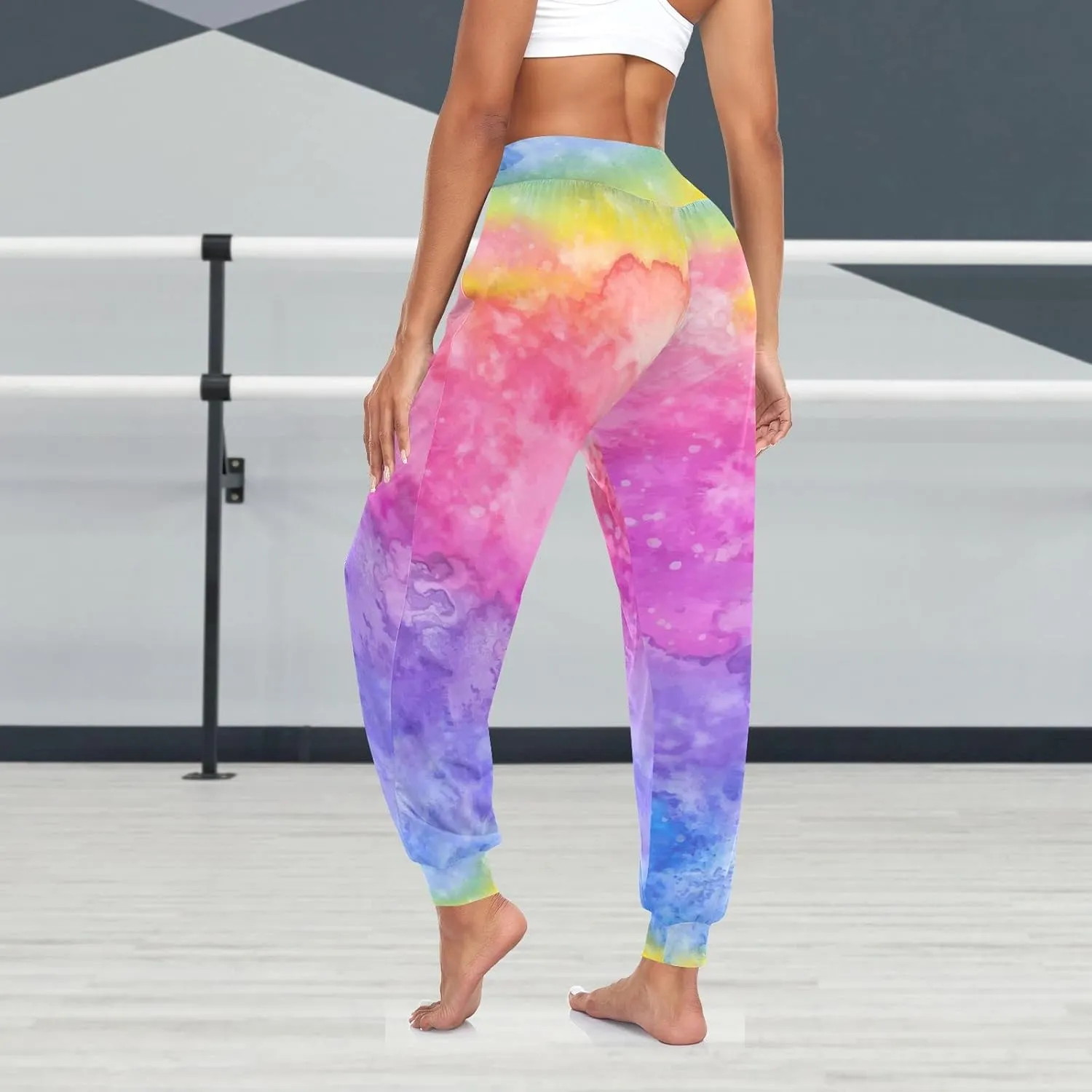 Hippie Harem Pants Cozy Yoga Trousers Casual Dance Sweatpants