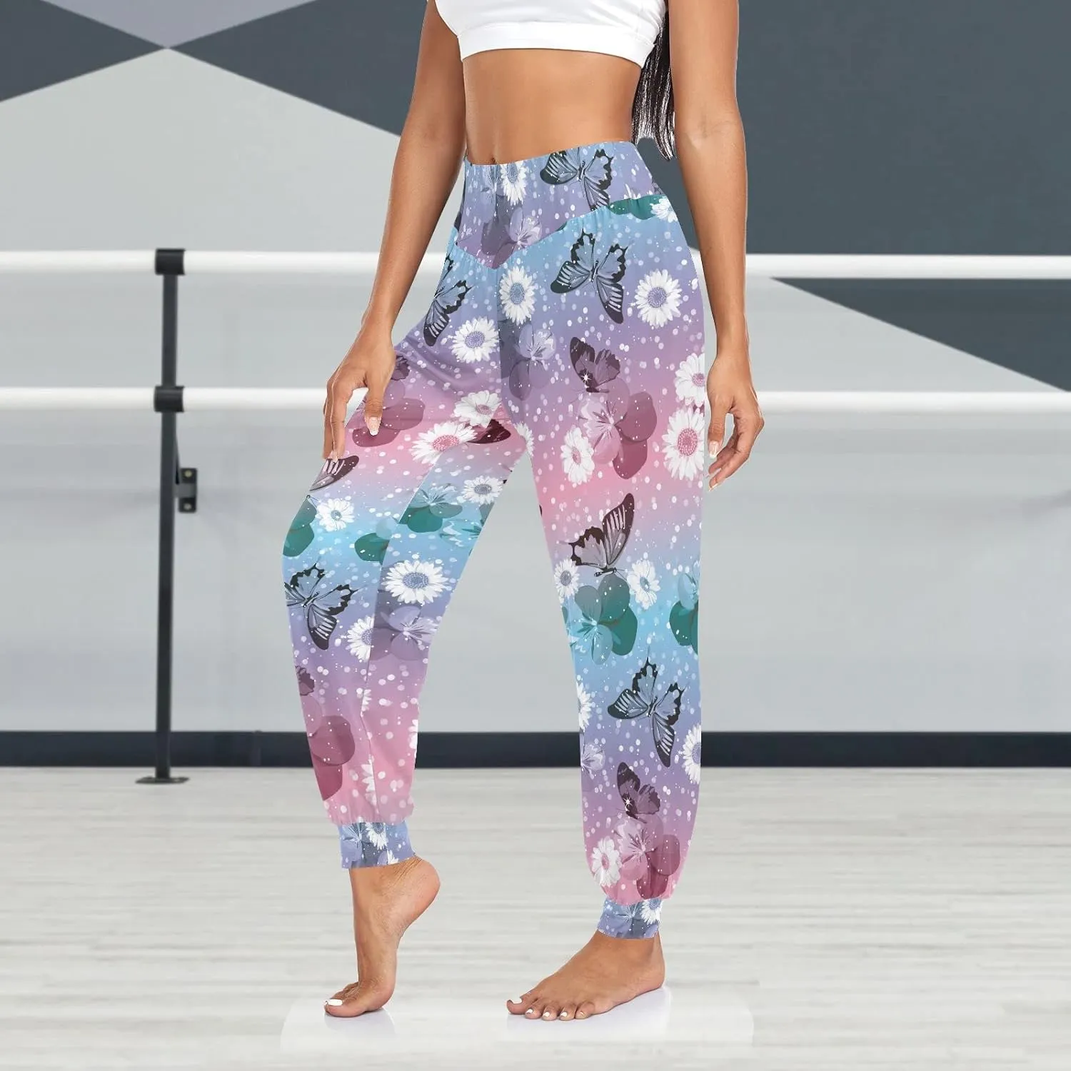 Hippie Harem Pants Cozy Yoga Trousers Casual Dance Sweatpants