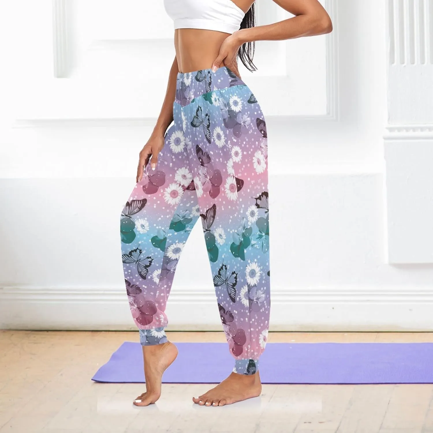 Hippie Harem Pants Cozy Yoga Trousers Casual Dance Sweatpants