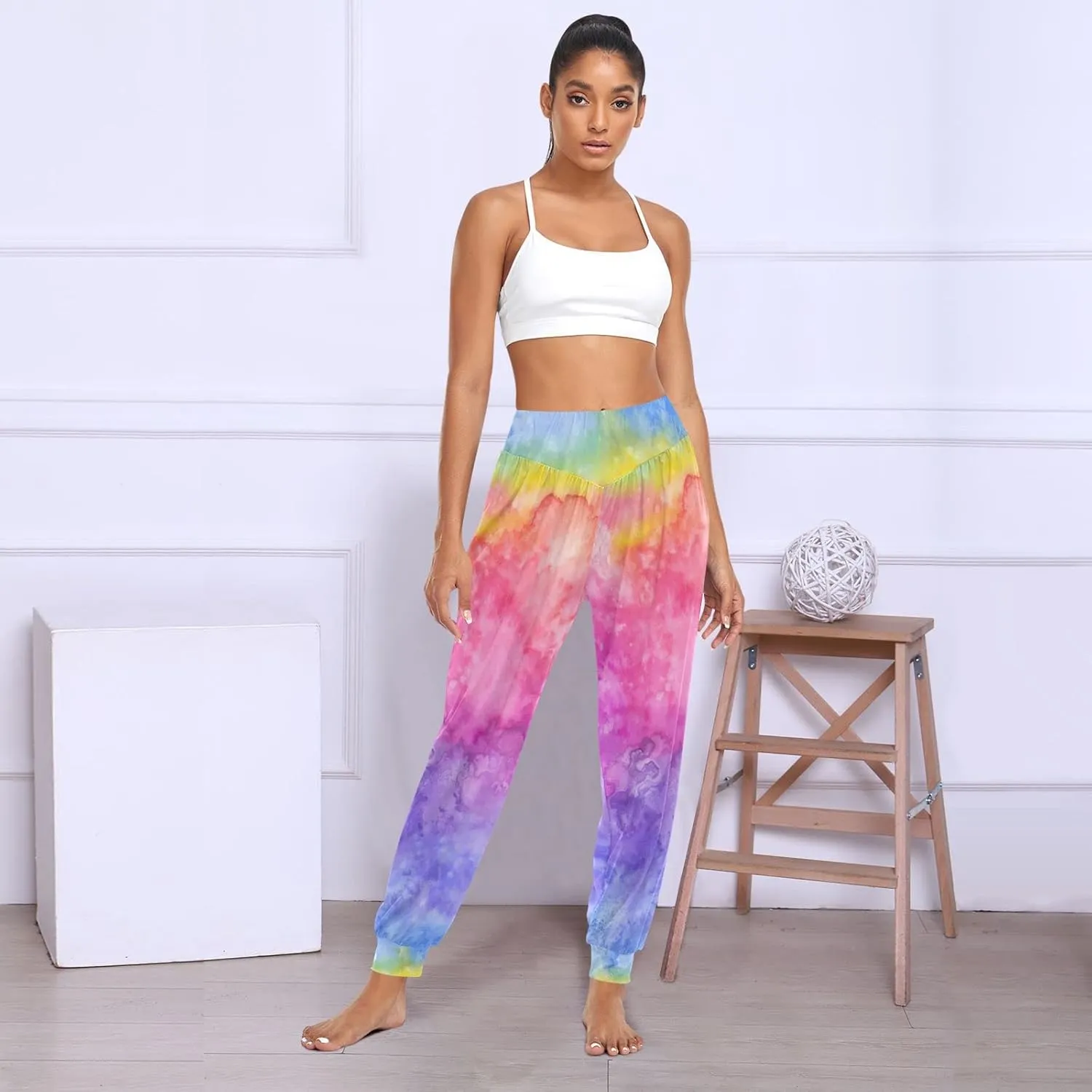 Hippie Harem Pants Cozy Yoga Trousers Casual Dance Sweatpants