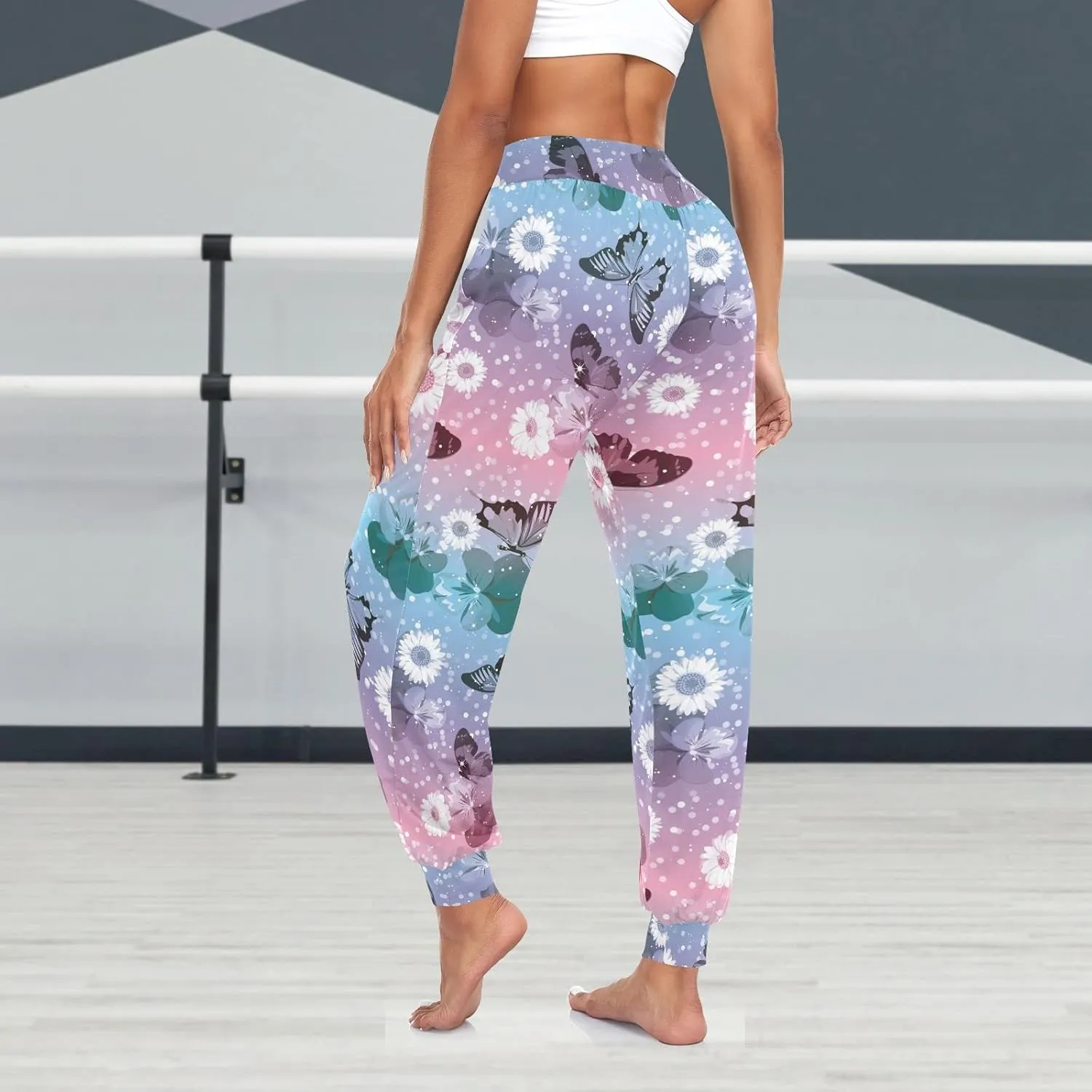 Hippie Harem Pants Cozy Yoga Trousers Casual Dance Sweatpants