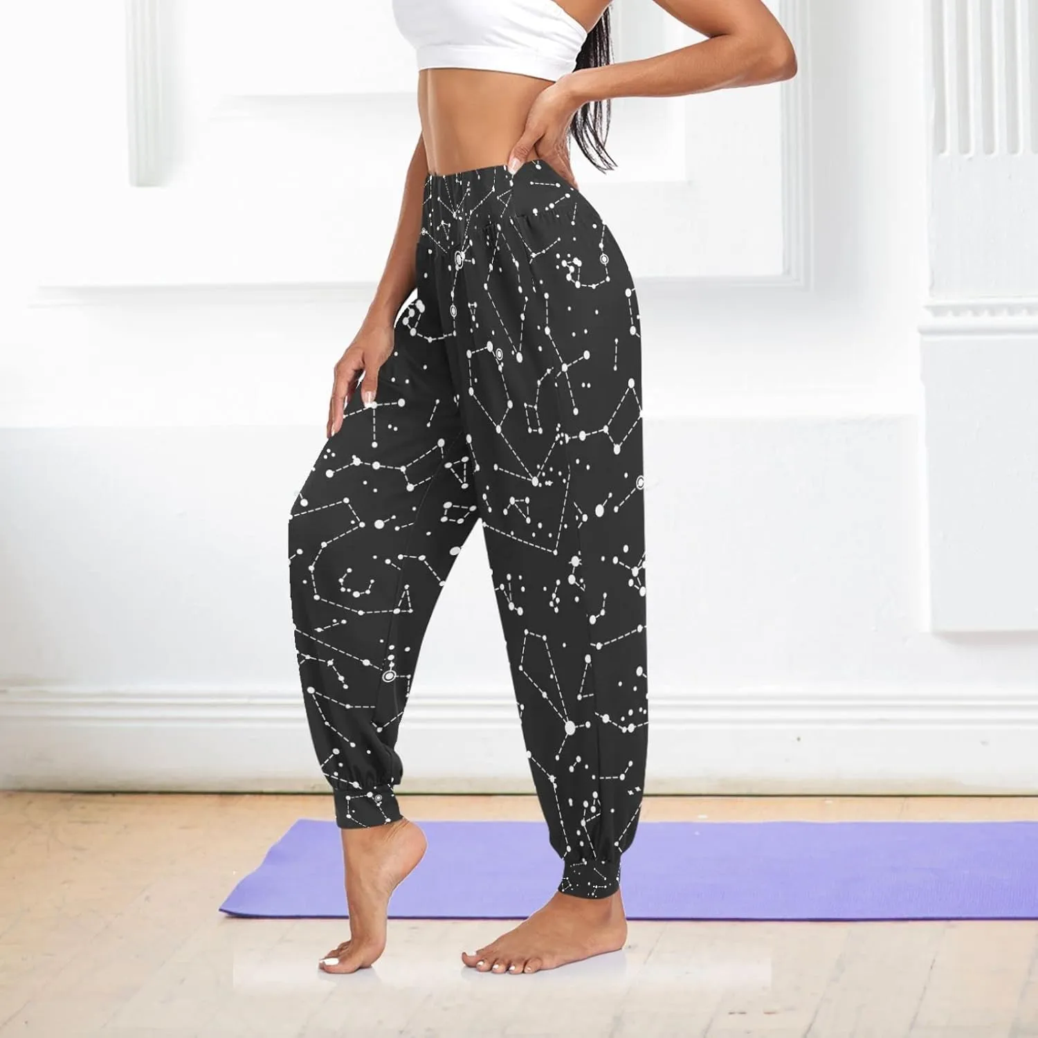 Hippie Harem Pants Cozy Yoga Trousers Casual Dance Sweatpants