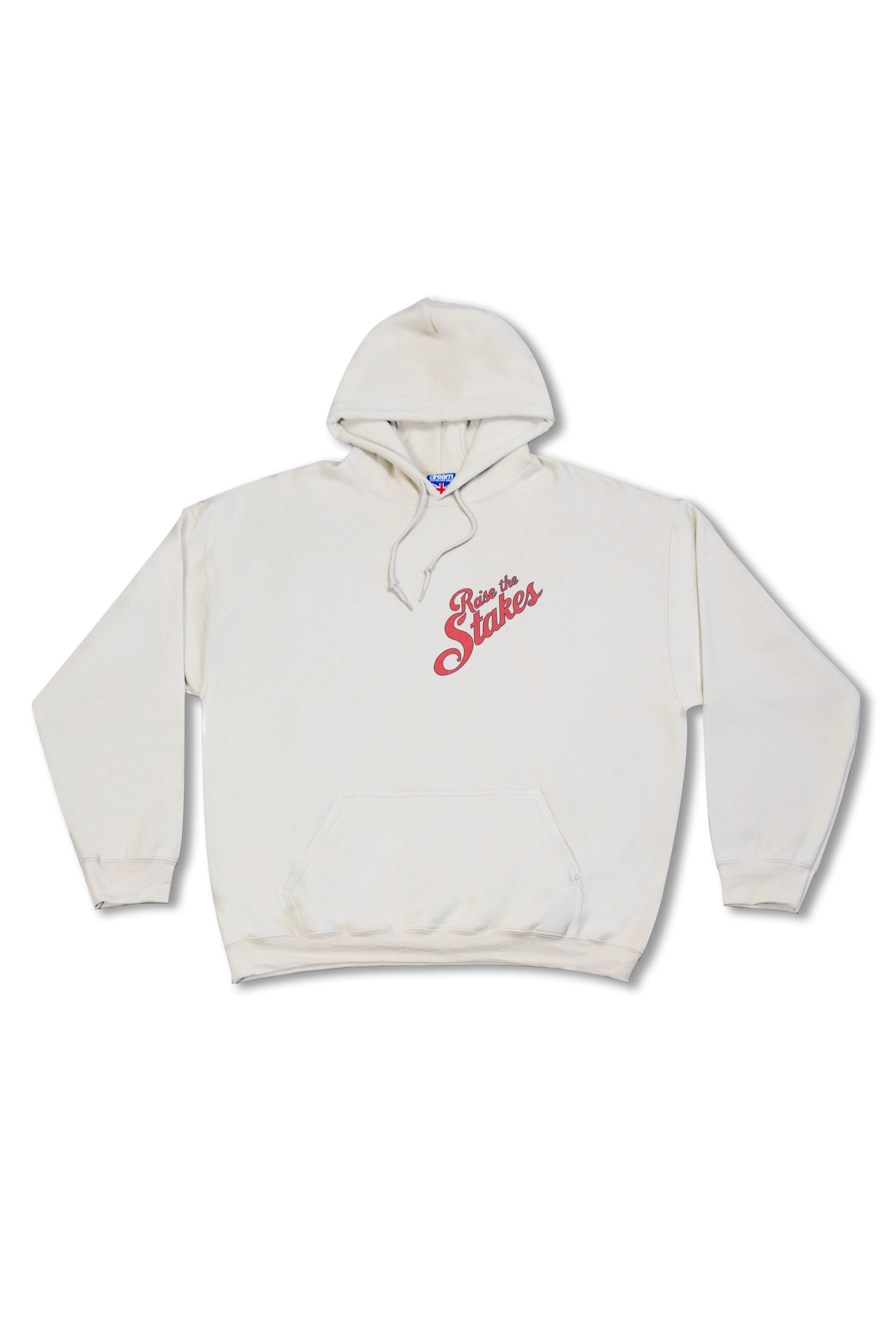 Hoodie in Sand with Raise The Steaks Roulette Print