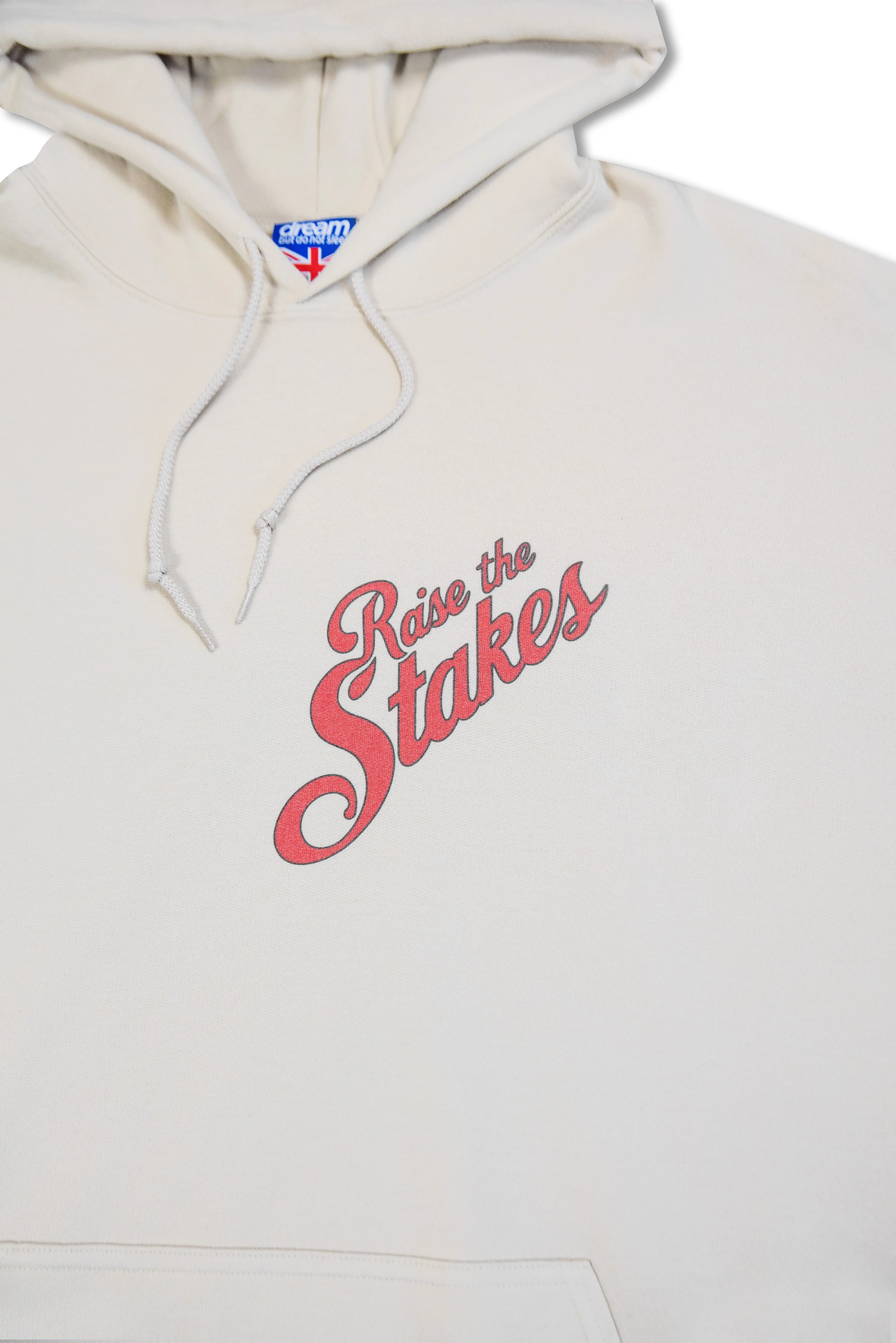 Hoodie in Sand with Raise The Steaks Roulette Print