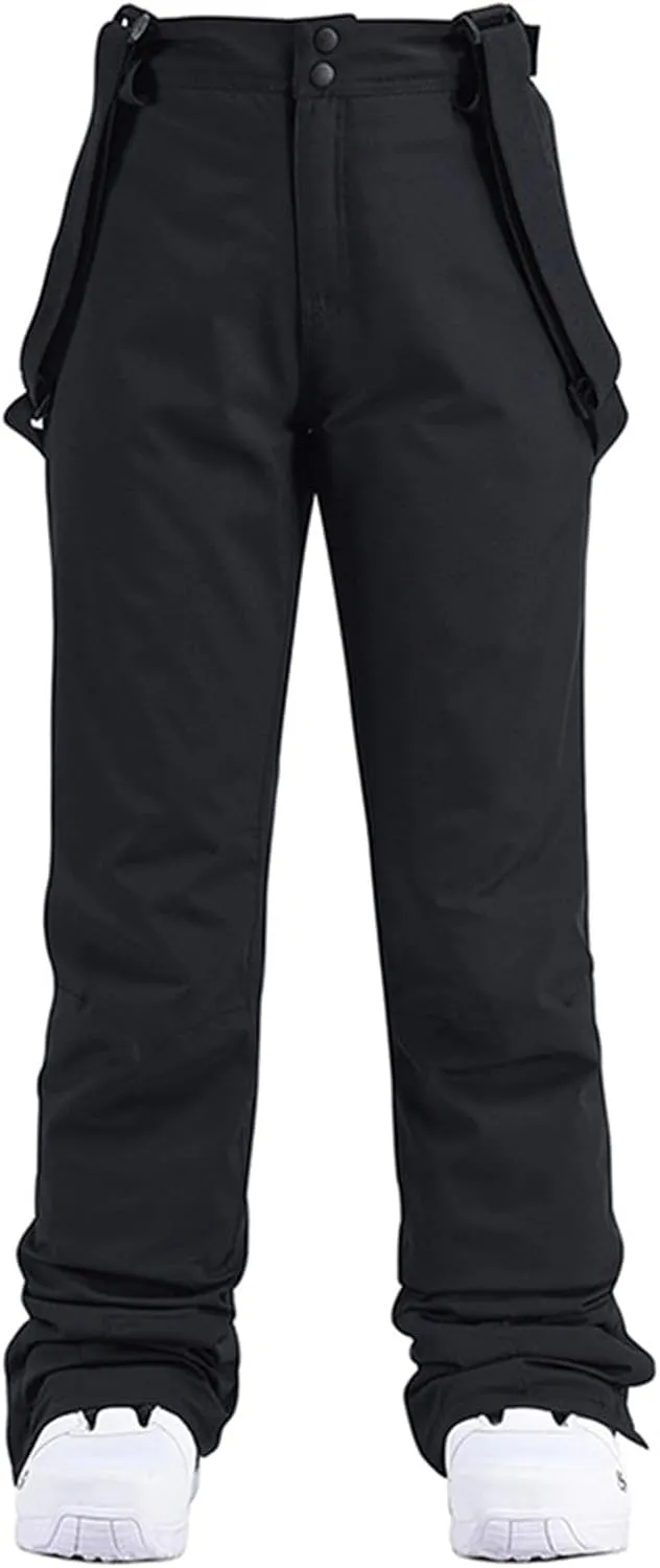Insulated Pants for Women Snow Bibs Women Baggy Ski Pants Snowboard Overall Waterproof Windproof Warm Winter
