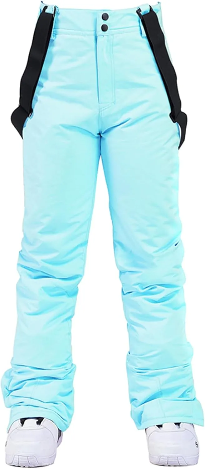 Insulated Pants for Women Snow Bibs Women Baggy Ski Pants Snowboard Overall Waterproof Windproof Warm Winter