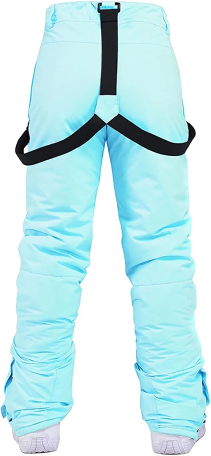 Insulated Pants for Women Snow Bibs Women Baggy Ski Pants Snowboard Overall Waterproof Windproof Warm Winter