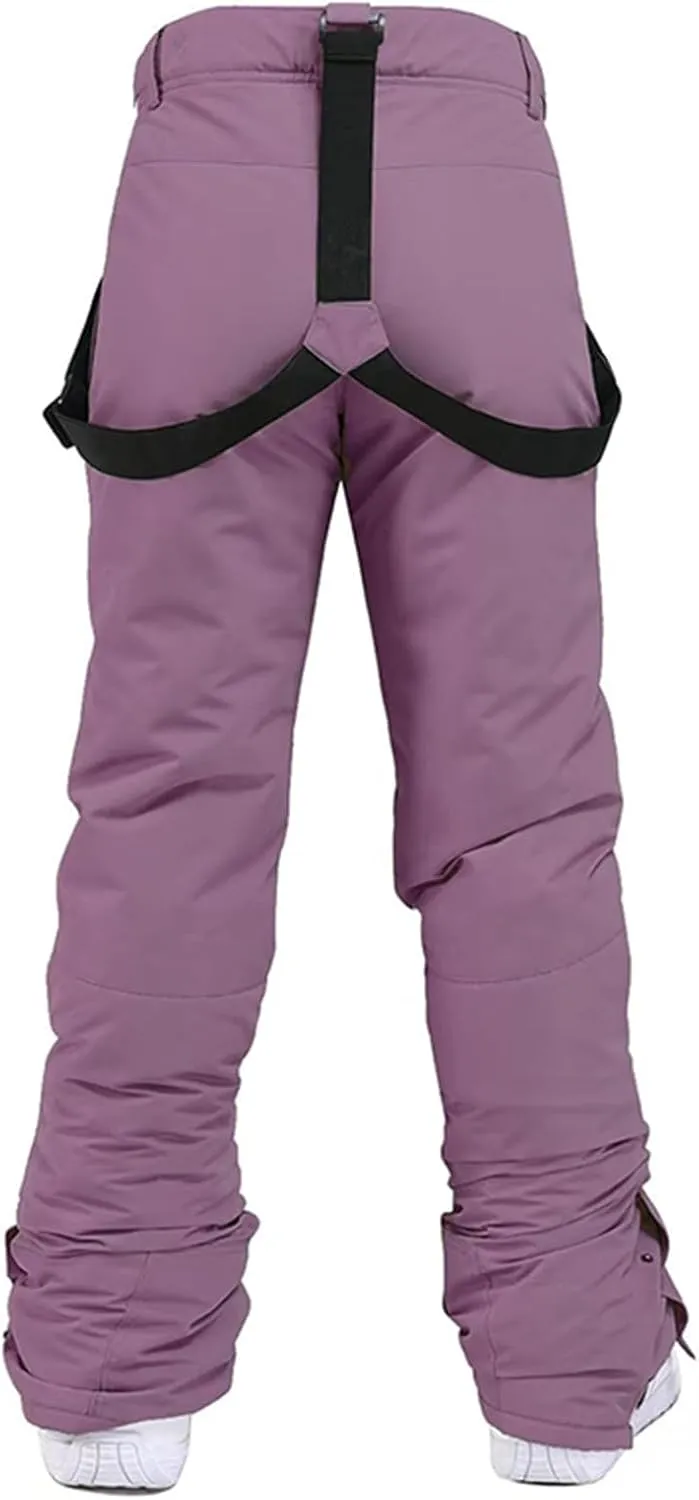 Insulated Pants for Women Snow Bibs Women Baggy Ski Pants Snowboard Overall Waterproof Windproof Warm Winter
