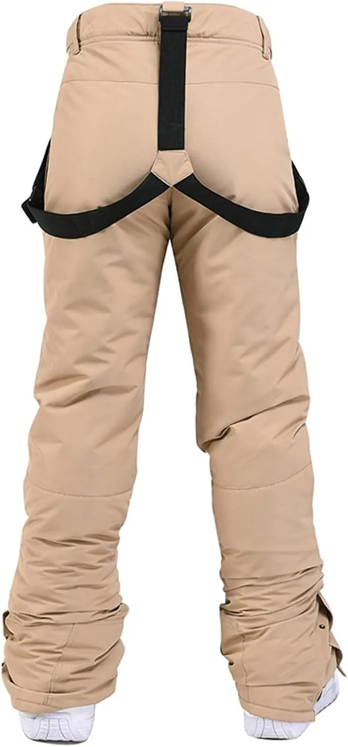 Insulated Pants for Women Snow Bibs Women Baggy Ski Pants Snowboard Overall Waterproof Windproof Warm Winter