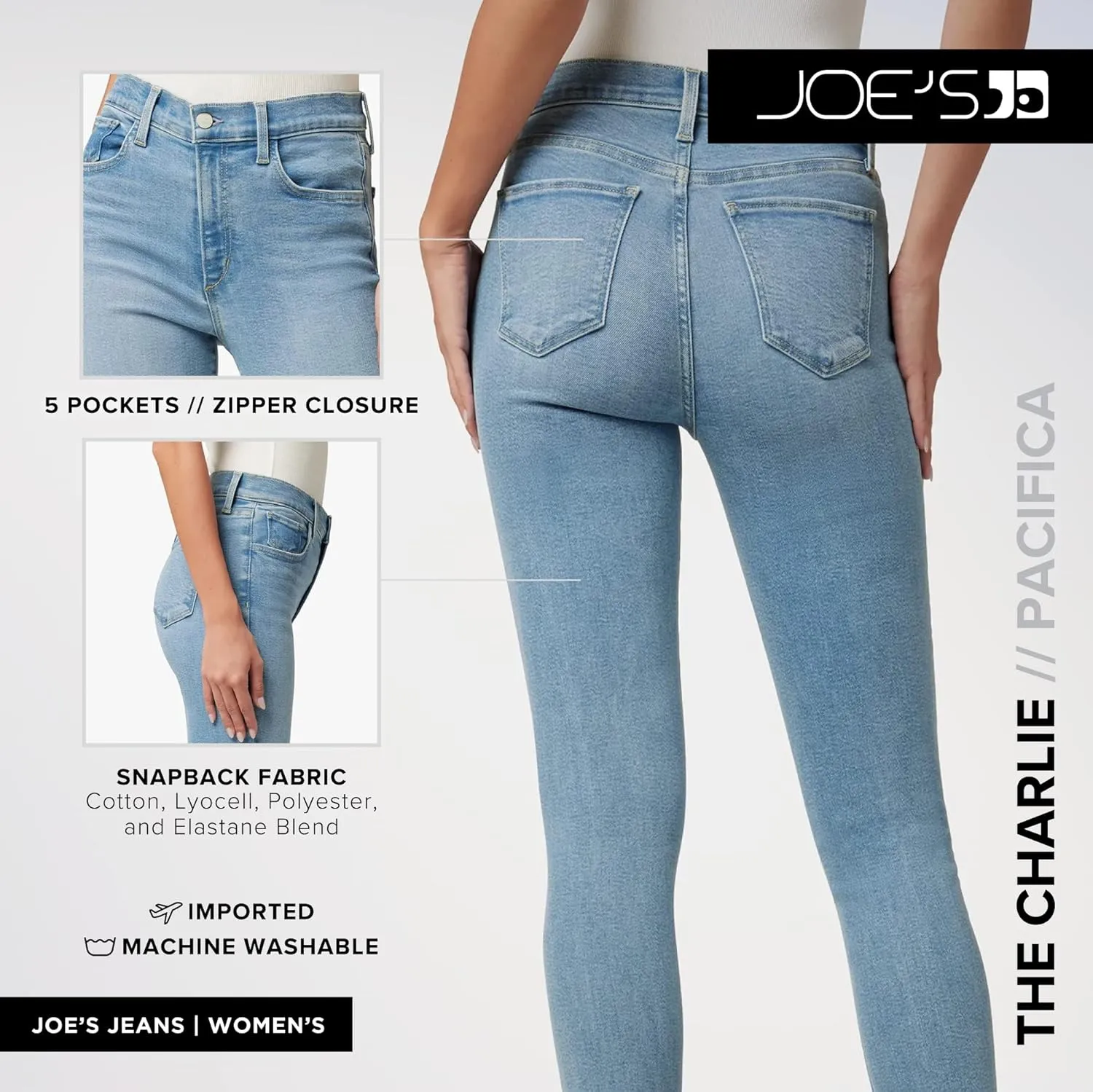 Joe's Women's The Charlie High Rise Skinny Ankle Jean