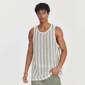 Men's Loose Breathable Vertical Stripes Casual Vest