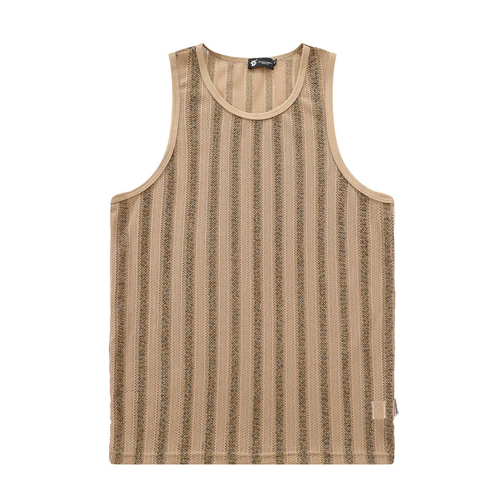 Men's Loose Breathable Vertical Stripes Casual Vest