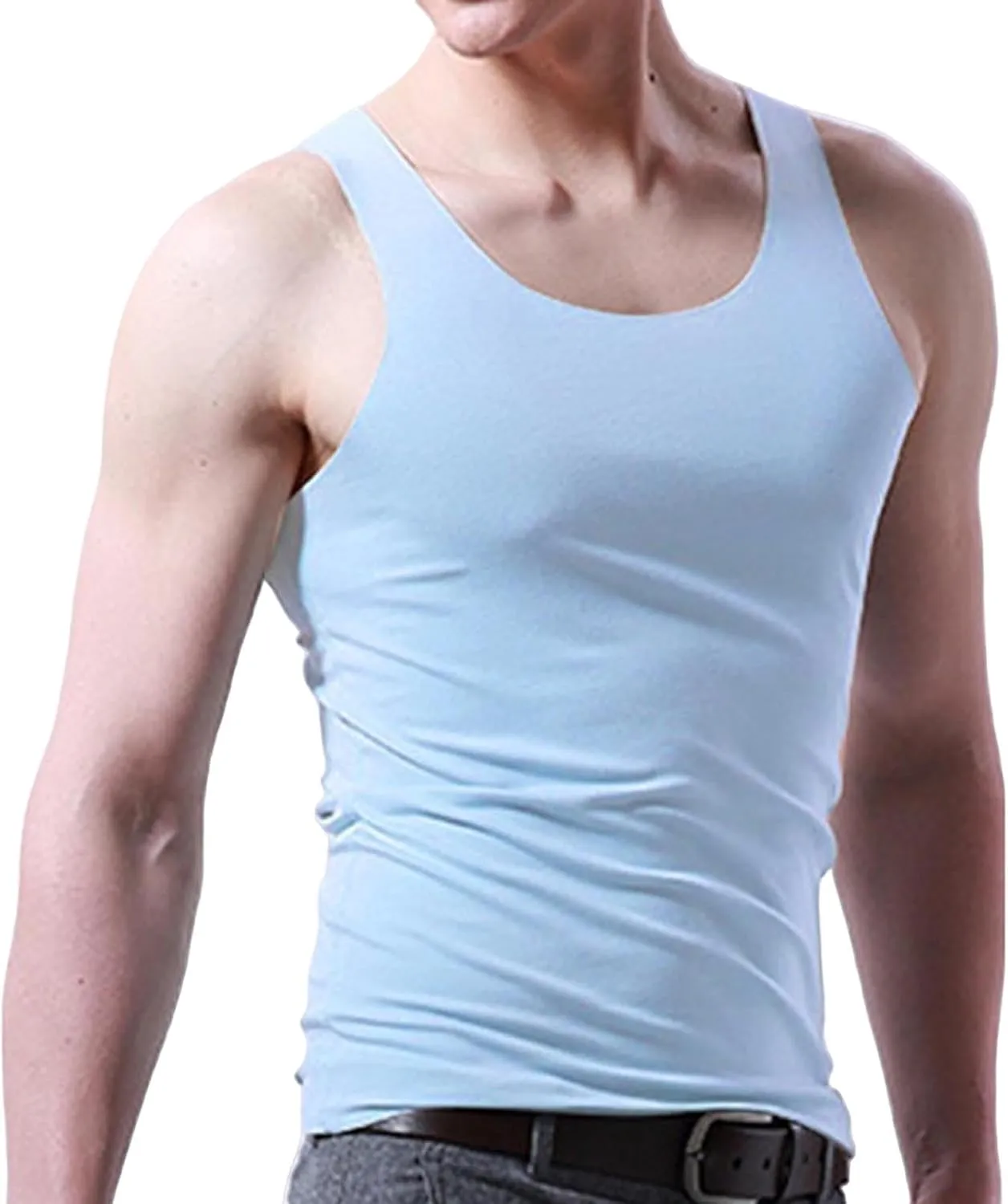 Men's Quick Dry Workout Tank Tops Breathable Gym Sleeveless Muscle Shirts for Active Men Summer Beach Bodybuilding