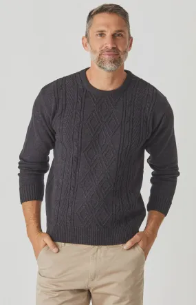 Merino Aaron Cable Crew