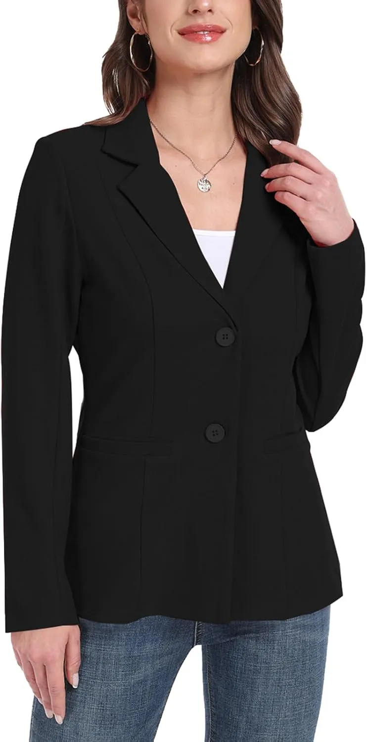 MINTLIMIT Womens Casual Blazers Dressy Lapel Collar 2025 Open Front Work Office Long Sleeve Suit Jackets Blazer
