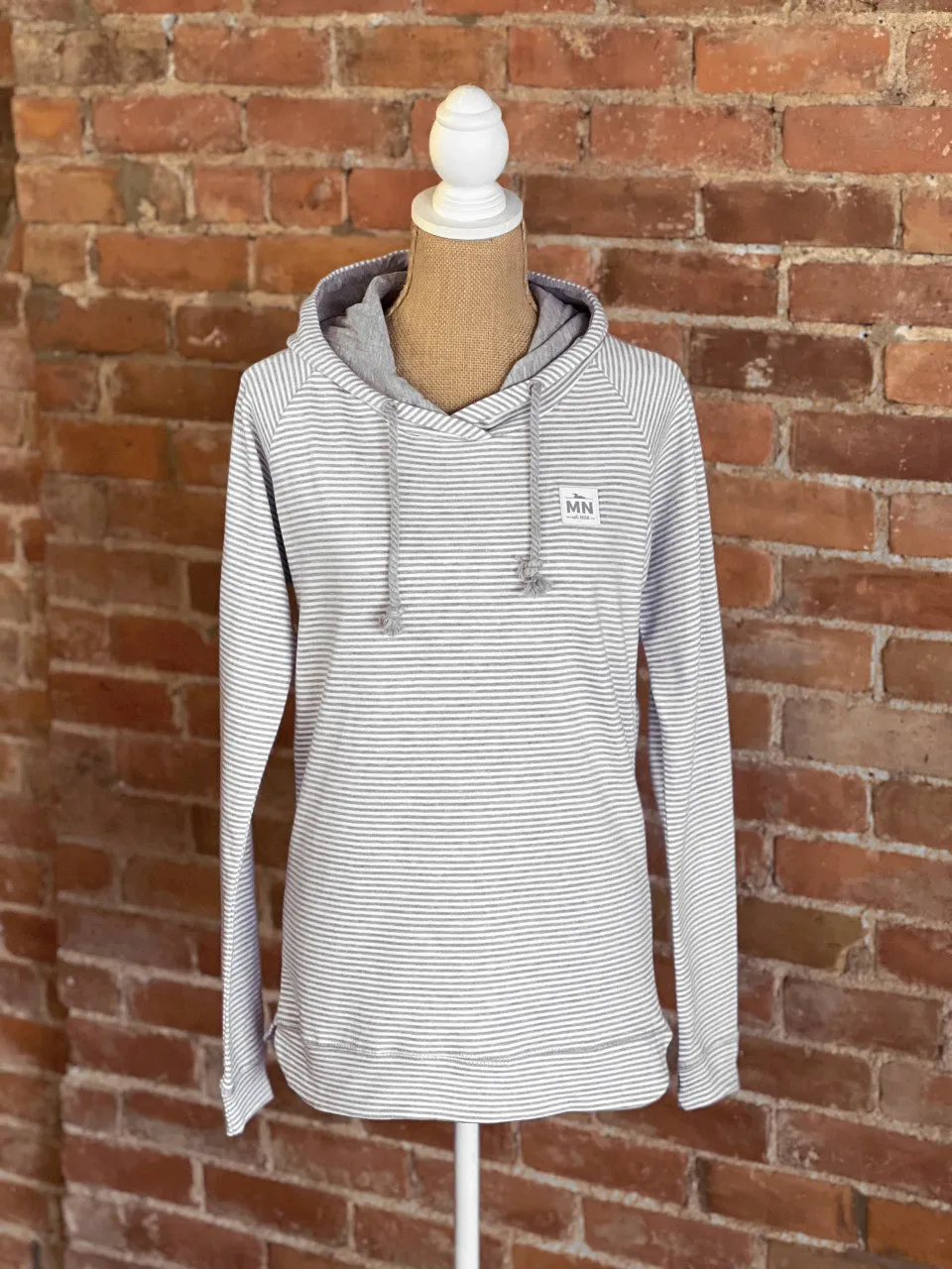 MN Loon Patch Striped Hoodie