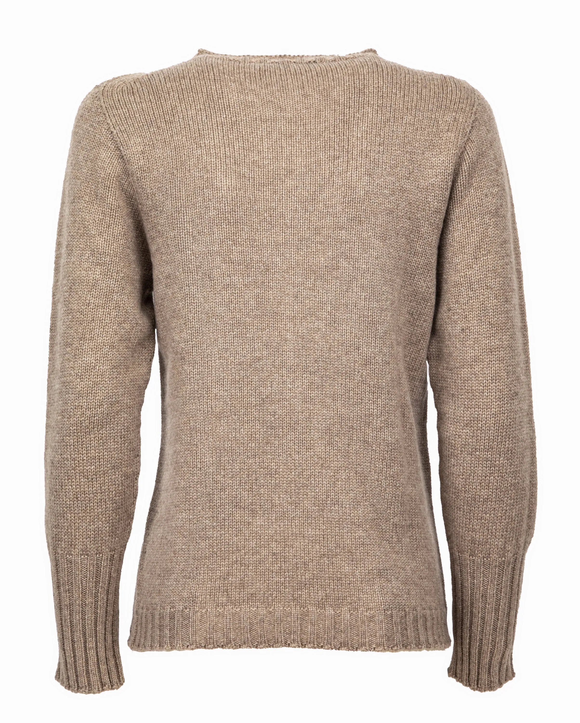 NEW FALL 24 - Women's Pure Cashmere Crew Neck Sweater Taupe
