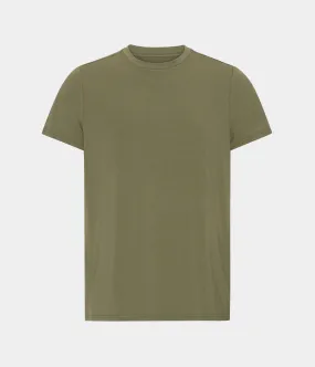 Olive crew neck bamboo T-shirt